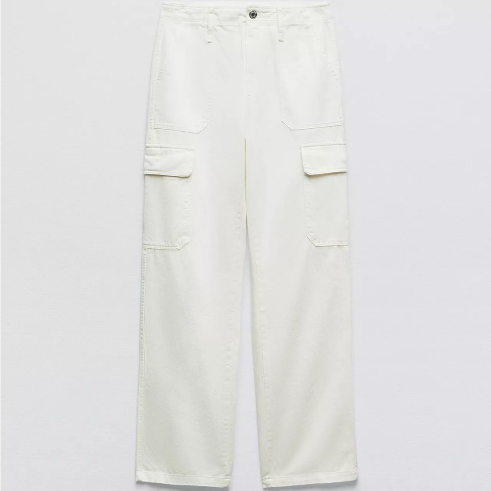 Zara TRF Straight Cargo Pants